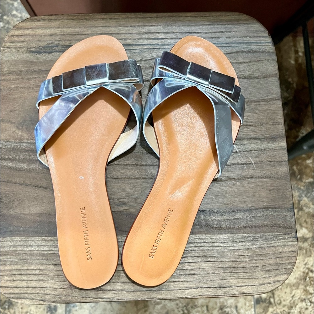 Saks Fifth Avenue Bow Sandals